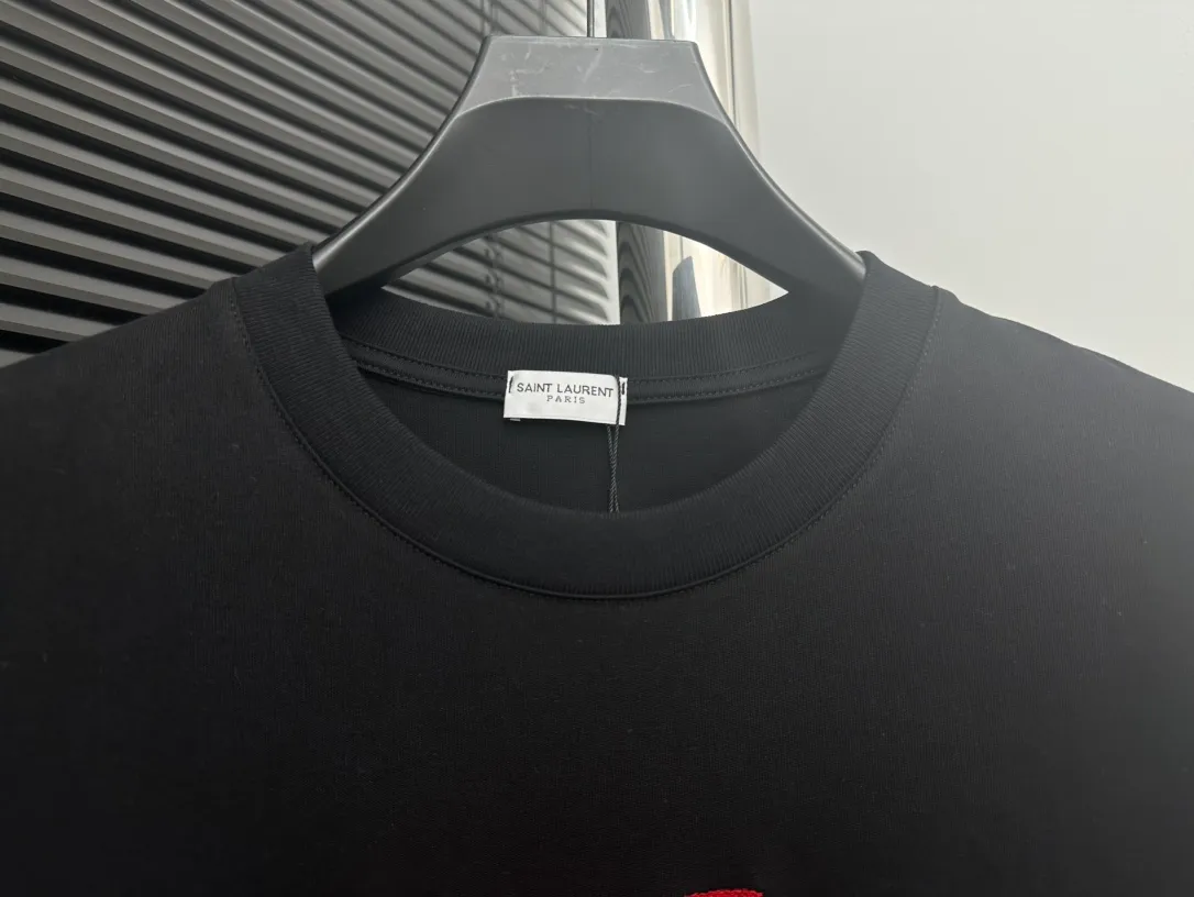 【YSL】 24sslogo 2024 260g ～ 🔆 ✔️✔️ ！ ：Black Size：S-XL